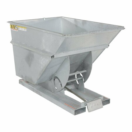 VESTIL Heavy Duty Self-Dump Hopper .25 Cubic Yard 6000 lb Galvanize D-25-HD-GAL